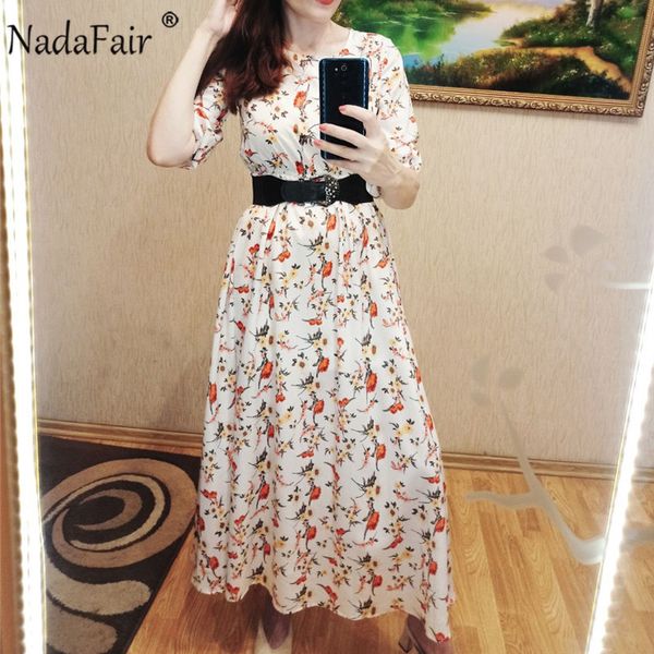 nadafair summer maxi dress women floral elegant o neck three quarter sleeve high waist vacation long boho dresses women white, Black;gray
nadafair summer maxi dress women floral elegant o neck three quarter sleeve high waist vacation long boho dresses women white, Black;gray