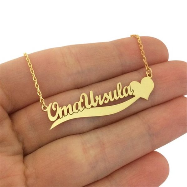 trendy handmade custom name pendant with heart any personalized letter choker necklaces women men engraved friend gift idea, Silver
trendy handmade custom name pendant with heart any personalized letter choker necklaces women men engraved friend gift idea, Silver