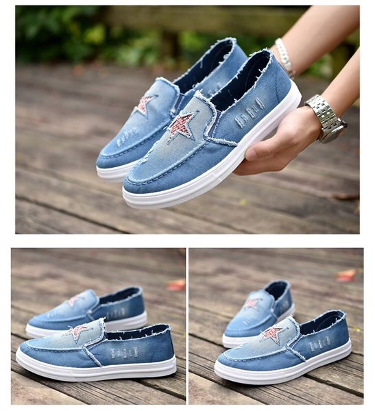 2019 new denim shoes a lazy human tide shoes bean shoes men spring students deodorant leisure personality korean version, Black
2019 new denim shoes a lazy human tide shoes bean shoes men spring students deodorant leisure personality korean version, Black