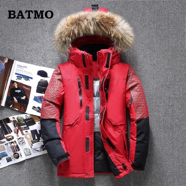batmo 2019 new arrival winter white duck down raccoon fur collar hooded jackets men,men's warm red coat 1798, Black
batmo 2019 new arrival winter white duck down raccoon fur collar hooded jackets men,men's warm red coat 1798, Black