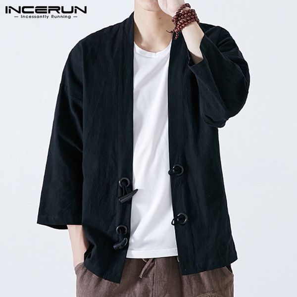 mens jacktes coats 2019 fashion autumn retro button long sleeve solid mens outwear cardigan kimono chinese open stitch oversized, Black;brown
mens jacktes coats 2019 fashion autumn retro button long sleeve solid mens outwear cardigan kimono chinese open stitch oversized, Black;brown