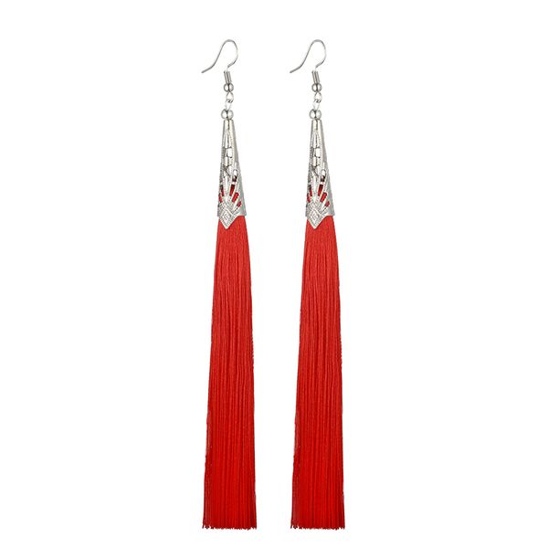 lovbeafas long tassel earrings for women 2019 fashion jewelry boho drop fringe vintage statement bohemian earrings pendientes, Silver
lovbeafas long tassel earrings for women 2019 fashion jewelry boho drop fringe vintage statement bohemian earrings pendientes, Silver