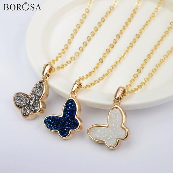 borosa butterfly natural agates pendant necklace 16'' blue silver white druzy gold statement necklace for women wx1365-n
borosa butterfly natural agates pendant necklace 16'' blue silver white druzy gold statement necklace for women wx1365-n