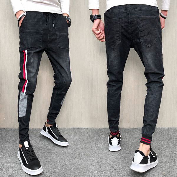 new stretch jeans, men's and korean versions body trim leggings social spirits boys pants students leggings jeans men, Blue
new stretch jeans, men's and korean versions body trim leggings social spirits boys pants students leggings jeans men, Blue