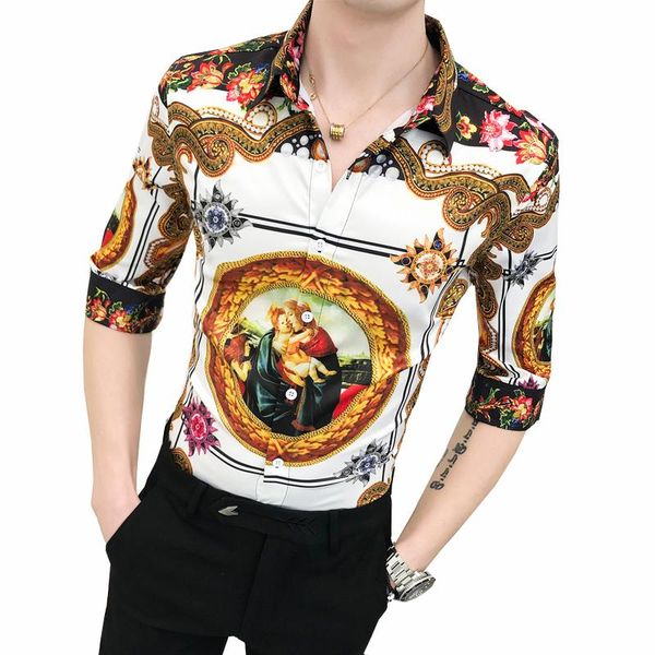 social shirt mens clothing plant flower retro dress half sleeve floral hawaiian shirt stay hip hop blouse men summer, White;black
social shirt mens clothing plant flower retro dress half sleeve floral hawaiian shirt stay hip hop blouse men summer, White;black