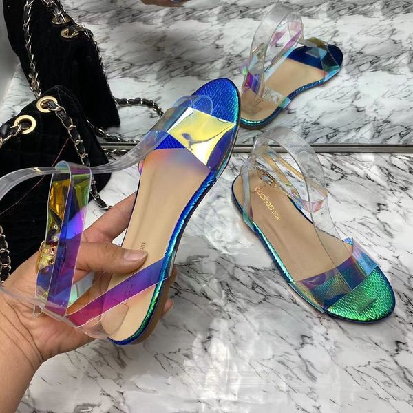 женщины сандалии lady красочные open toe скольжения на bukle ремень pu transparent плоские туфли женщина sexy повседневная обувь женская мод, Black
женщины сандалии lady красочные open toe скольжения на bukle ремень pu transparent плоские туфли женщина sexy повседневная обувь женская мод, Black