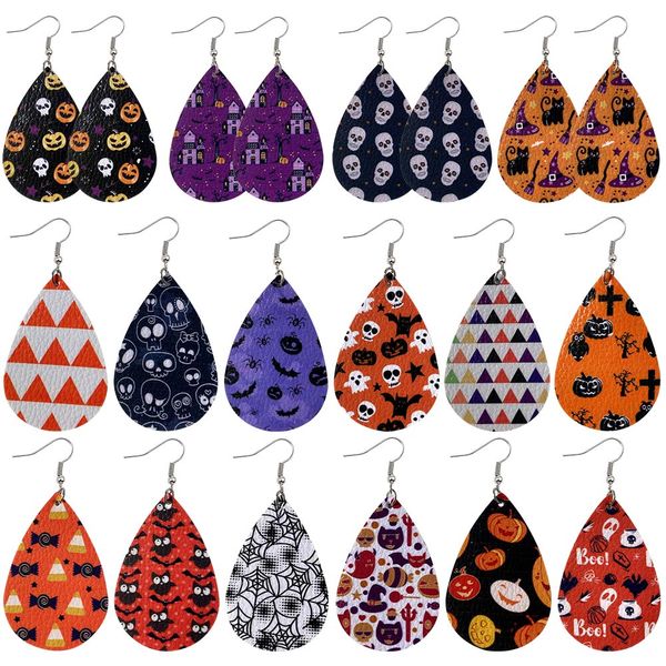halloween leather earrings fashion jewelry double sided rainbow printed ladies drop earrings support mixed batch, Silver
halloween leather earrings fashion jewelry double sided rainbow printed ladies drop earrings support mixed batch, Silver