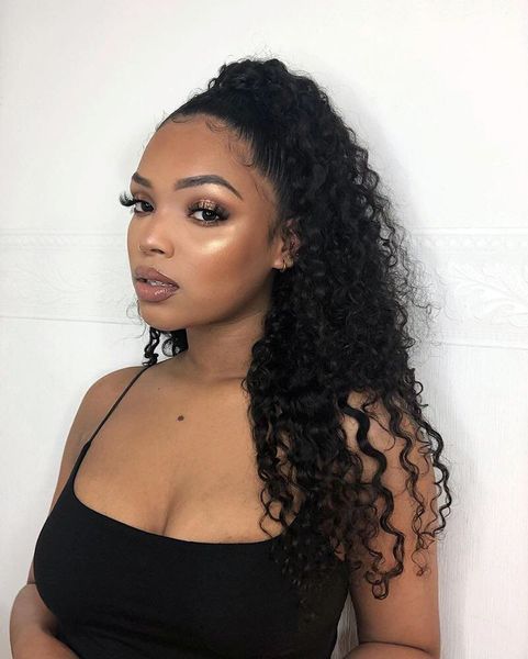 100% human hair ponytail long kinky curly draw string pony tail hair extension fashion women curly hair er replacement hairpiece 140g, Black
100% human hair ponytail long kinky curly draw string pony tail hair extension fashion women curly hair er replacement hairpiece 140g, Black