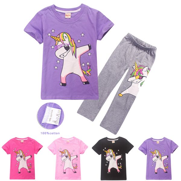 100% cotton 4-12t kids girls boys unicorn printed t-shirt + trousers 2 piece sets cartoon kids clothing sets kids designer clothes dhl ss92, White
100% cotton 4-12t kids girls boys unicorn printed t-shirt + trousers 2 piece sets cartoon kids clothing sets kids designer clothes dhl ss92, White