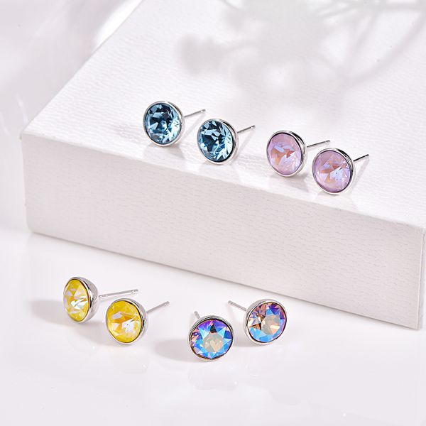 crystals from swarovski earrings sterling silver round piercing earrings for women fashion stud earrings wedding office jewelry, Golden
crystals from swarovski earrings sterling silver round piercing earrings for women fashion stud earrings wedding office jewelry, Golden