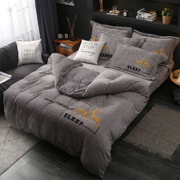 milk velvet style 4pcs bed set duvet cover bed sheet pillowcases cartoon embroidery grey blue ruby pink
milk velvet style 4pcs bed set duvet cover bed sheet pillowcases cartoon embroidery grey blue ruby pink