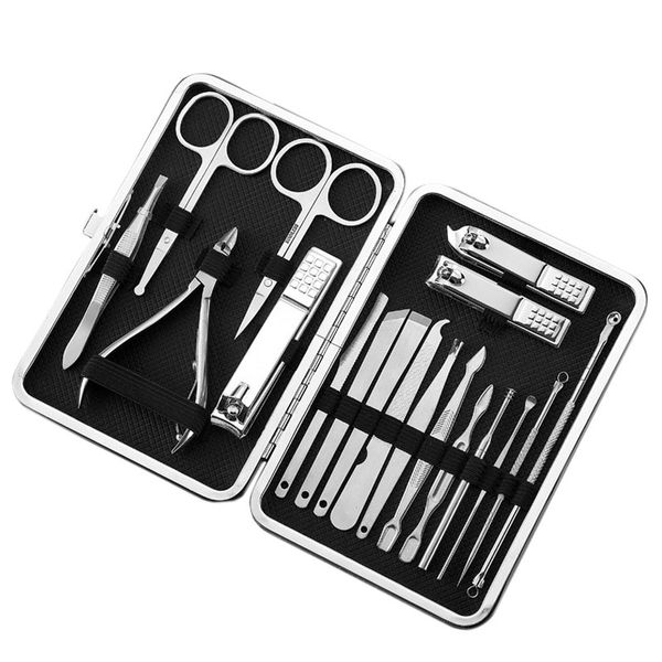17pcs manicure set and kit pedicure scissor tweezer knife ear pick utility nail clipper kit stainless steel nail care tool set
17pcs manicure set and kit pedicure scissor tweezer knife ear pick utility nail clipper kit stainless steel nail care tool set