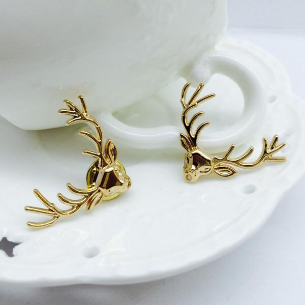 ретро бронзовый golden deer head брошка булавка для мужского костюма воротника рубашки штырей отворота урожай малого рождество знак оптовых, Gray
ретро бронзовый golden deer head брошка булавка для мужского костюма воротника рубашки штырей отворота урожай малого рождество знак оптовых, Gray