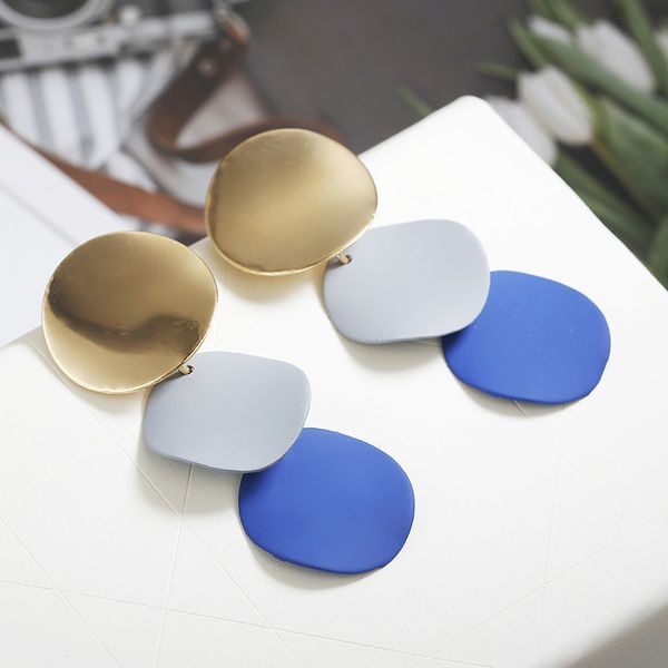 2019 new round metal earrings for women geometric alloy statement earrings fashion jewelry gift, Silver
2019 new round metal earrings for women geometric alloy statement earrings fashion jewelry gift, Silver