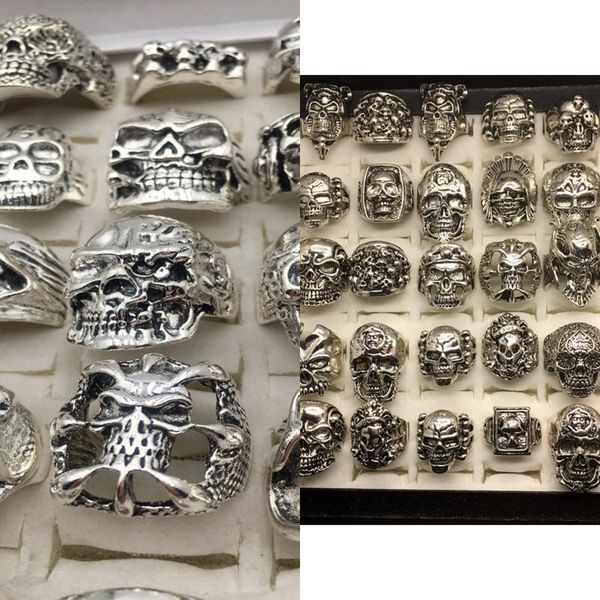 gothic new style skull steampunk rings silver 30pcs/lot plated hiphop jewelry for men size(17cm to 22cm) man fashion gifts
gothic new style skull steampunk rings silver 30pcs/lot plated hiphop jewelry for men size(17cm to 22cm) man fashion gifts