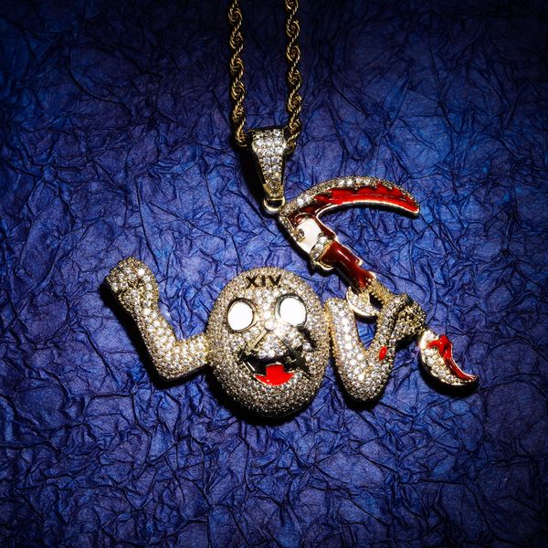 wholesale-paved bling iced out personality grim reaper death scythe pendants necklace for men hip hop rapper jewelry, Silver
wholesale-paved bling iced out personality grim reaper death scythe pendants necklace for men hip hop rapper jewelry, Silver