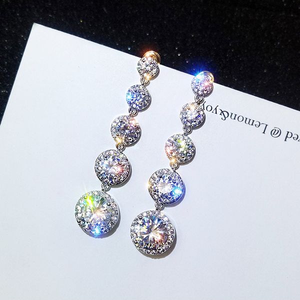 new design fashion jewelry luxury full crystal long string round crystal combination earrings wedding party earrings for women, Silver
new design fashion jewelry luxury full crystal long string round crystal combination earrings wedding party earrings for women, Silver