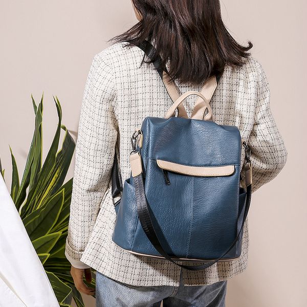 2020 new backpack women korean large-capacity shoulder casual bag travel fashion soft leather backpack
2020 new backpack women korean large-capacity shoulder casual bag travel fashion soft leather backpack