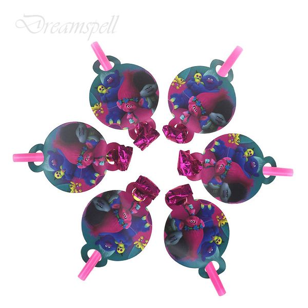 6pcs/lot cartoon trolls theme whistles children party funny blowing dragon blowout baby kids birthday party decor supplies
6pcs/lot cartoon trolls theme whistles children party funny blowing dragon blowout baby kids birthday party decor supplies