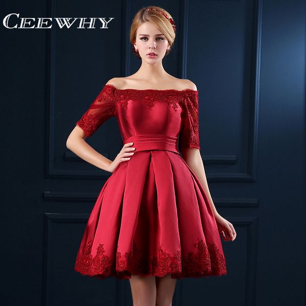 ceewhy short sleeve embroidery lace special occasion women evening party dress knee length cocktail dresses short prom dress, White;black
ceewhy short sleeve embroidery lace special occasion women evening party dress knee length cocktail dresses short prom dress, White;black