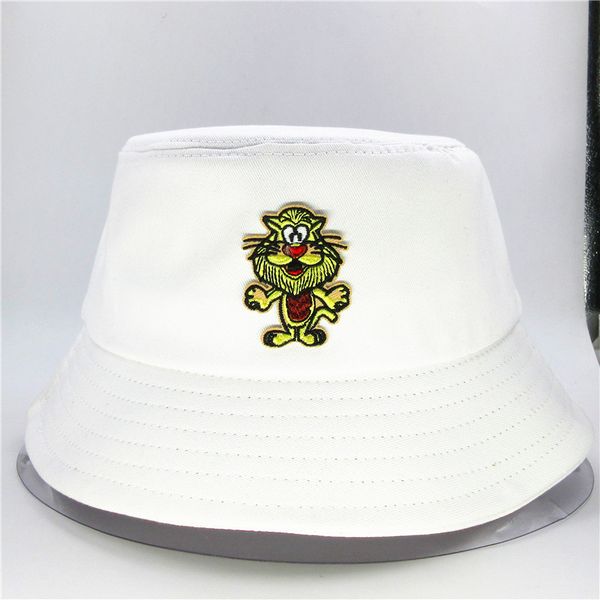 2020 new style cartoon lion embroidery bucket hat fisherman hat outdoor travel sun cap hats for men and women 126
2020 new style cartoon lion embroidery bucket hat fisherman hat outdoor travel sun cap hats for men and women 126