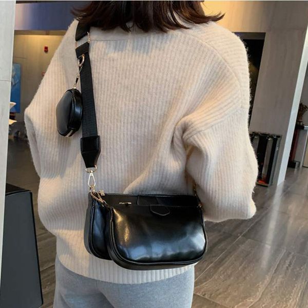 new combination bag three piece set bag mahjong zero wallet wide shoulder strap straddle fashion small square fashion
new combination bag three piece set bag mahjong zero wallet wide shoulder strap straddle fashion small square fashion