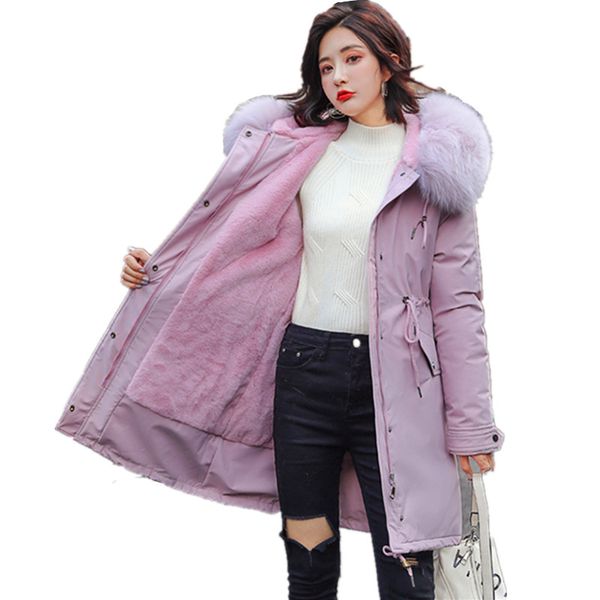 winter jacket hoodies warm velvet big fur women x-long cotton padded snow coat ladies pink thick fleece parkas women, Black
winter jacket hoodies warm velvet big fur women x-long cotton padded snow coat ladies pink thick fleece parkas women, Black