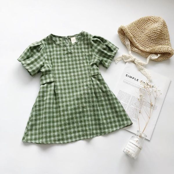 girls children's clothing new girls small fresh green plaid dress cotton baby girl simple princess dress toddler girl's clothing, Red;yellow
girls children's clothing new girls small fresh green plaid dress cotton baby girl simple princess dress toddler girl's clothing, Red;yellow