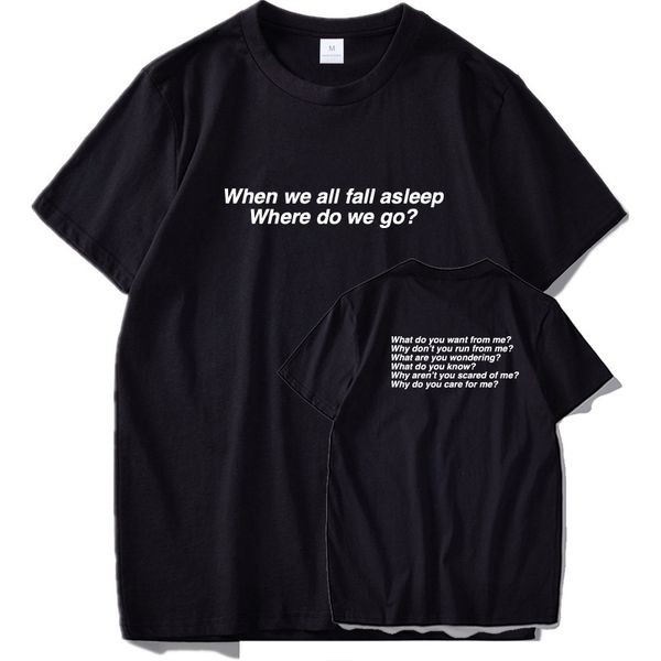 billie eilish t shirt new shirts when we all fall asleep short sleeve eu size 100% cotton male tees, White;black
billie eilish t shirt new shirts when we all fall asleep short sleeve eu size 100% cotton male tees, White;black