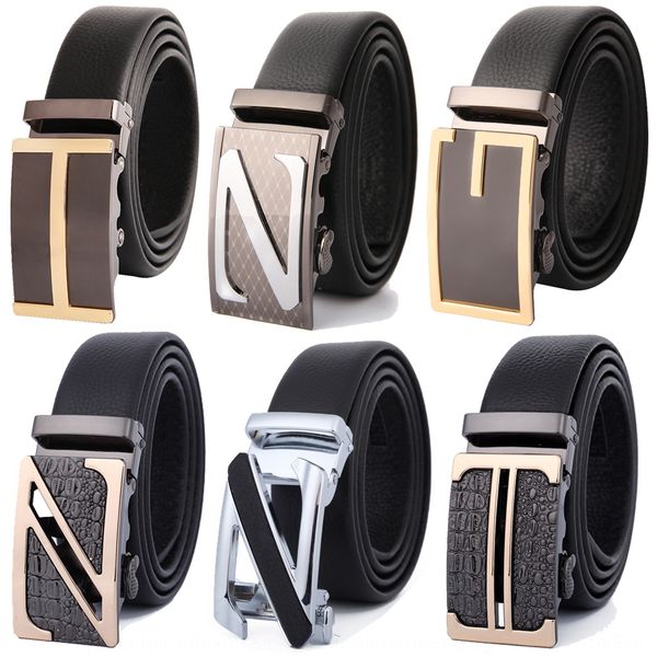 men's genuine leather letter automatic buckle layer cattle belt business gift trousers belt, Black;brown
men's genuine leather letter automatic buckle layer cattle belt business gift trousers belt, Black;brown