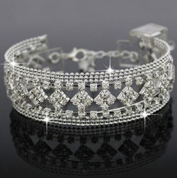 fashion- bracelets for women wide flower crystal gold color bracelets wholesale fashion of shipping, Golden;silver
fashion- bracelets for women wide flower crystal gold color bracelets wholesale fashion of shipping, Golden;silver