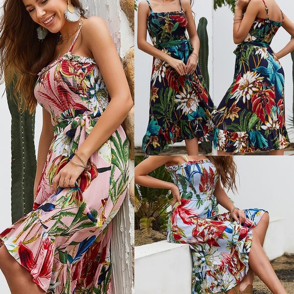 casual summer dress women clothes 2019 fashion camisole sleeveless ruffles beach printed mid-calf dress vestidos 42, Black;gray
casual summer dress women clothes 2019 fashion camisole sleeveless ruffles beach printed mid-calf dress vestidos 42, Black;gray