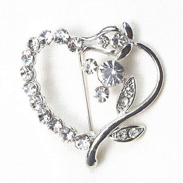 white k alloy electroplate rhinestone set lead needle jewelry heart shaped brooch love brooch, Gray
white k alloy electroplate rhinestone set lead needle jewelry heart shaped brooch love brooch, Gray
