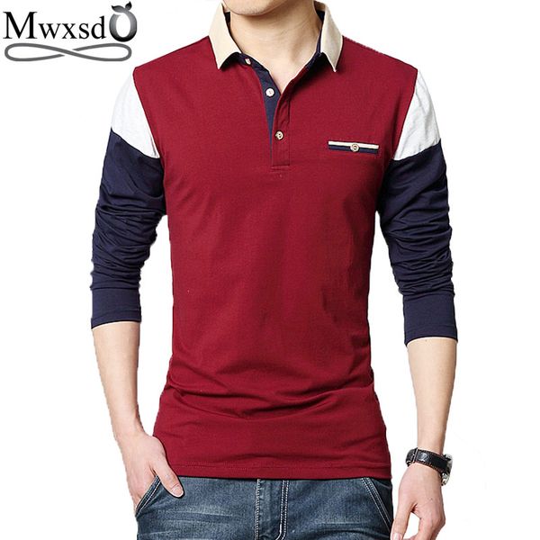 Mwxsd Spring Mens Casual Long Sleeve Polo Shirts Men Patchwork Slim Fit Polos Slim Fit Contrast Color Shirt
Mwxsd Spring Mens Casual Long Sleeve Polo Shirts Men Patchwork Slim Fit Polos Slim Fit Contrast Color Shirt
