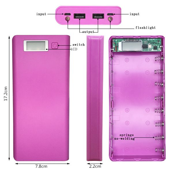 new 2019 backup 8x phone diy 18650 battery portable lcd battery phone power without case 2usb box covers display flashlight bank cellph xmxw
new 2019 backup 8x phone diy 18650 battery portable lcd battery phone power without case 2usb box covers display flashlight bank cellph xmxw