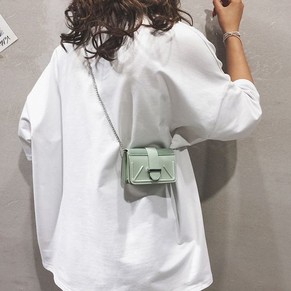 mini bag women's bag new 2019 pure color chain shoulder messenger personality small square tide
mini bag women's bag new 2019 pure color chain shoulder messenger personality small square tide