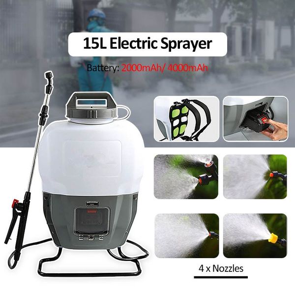 15l 2ah/4ah li-ion battery portable knapsack electric pump sprayer disinfection mosquito killer spraying for office industrial
15l 2ah/4ah li-ion battery portable knapsack electric pump sprayer disinfection mosquito killer spraying for office industrial