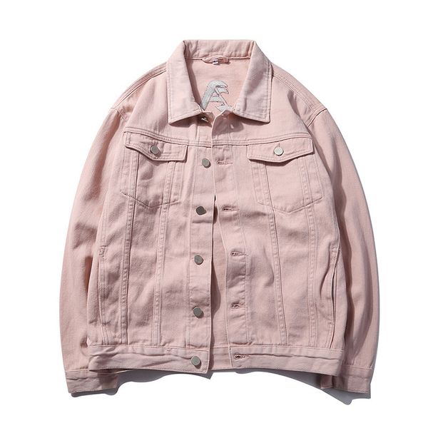 5-color men's fashion denim jacket letter embroidery fashion casual trend cowboy outerwear spring autumn coats male beige pink, Black;brown
5-color men's fashion denim jacket letter embroidery fashion casual trend cowboy outerwear spring autumn coats male beige pink, Black;brown