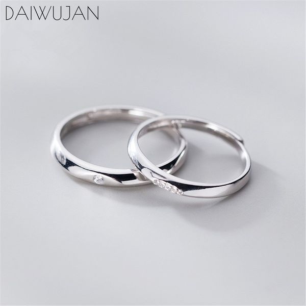 daiwujan simple real 925 sterling silver crystal couples rings adjustable ring for men women ladies engagement wedding jewelry, Golden;silver
daiwujan simple real 925 sterling silver crystal couples rings adjustable ring for men women ladies engagement wedding jewelry, Golden;silver