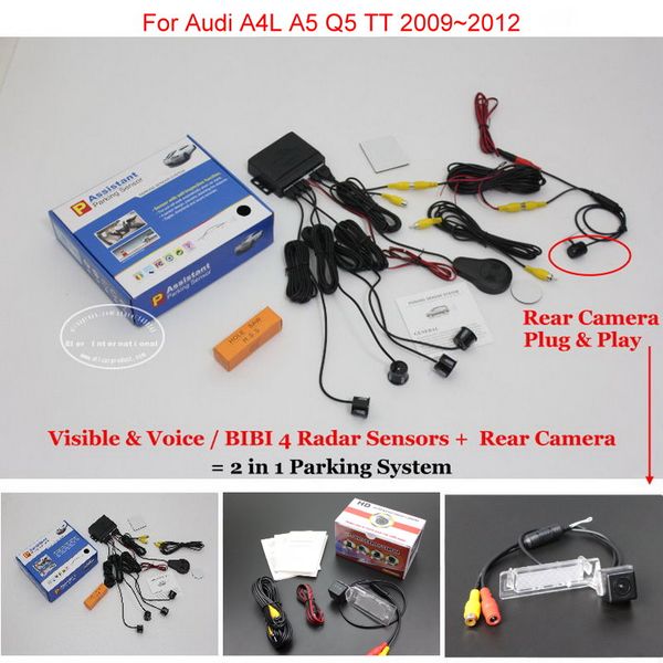 liislee bibi alarm parking system for a4l a5 q5 2009~2012 - car parking sensors + rear view camera = 2 in 1 visual
liislee bibi alarm parking system for a4l a5 q5 2009~2012 - car parking sensors + rear view camera = 2 in 1 visual