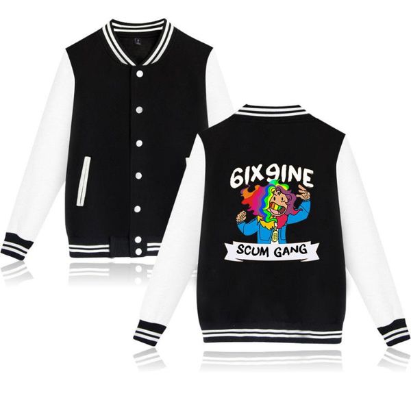 tekashi 6ix9ine zip tekashi69 baseball up streetwear jackets uniform hip men's harajuku sweatshirt rap hoodie 69 scum hop gang ustdh, Black
tekashi 6ix9ine zip tekashi69 baseball up streetwear jackets uniform hip men's harajuku sweatshirt rap hoodie 69 scum hop gang ustdh, Black