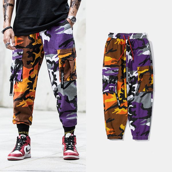 2020 men new harajuku style camouflage multi-pocket casual trousers male hip-hop korean streamer wild beam trousers plus size, Black
2020 men new harajuku style camouflage multi-pocket casual trousers male hip-hop korean streamer wild beam trousers plus size, Black