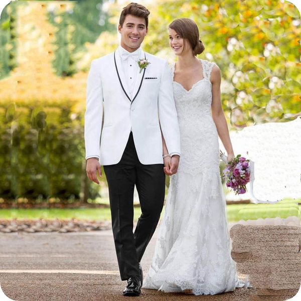 slim fit white groom attire men suits for wedding tuxedos classic terno masculino man attires trajes de hombre 2piece coat black pants, Black;gray
slim fit white groom attire men suits for wedding tuxedos classic terno masculino man attires trajes de hombre 2piece coat black pants, Black;gray