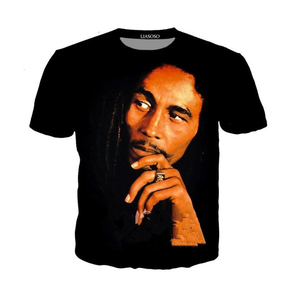 popular singer reggae bob marley t shirt men women funny 3d print summer short sleeve o neck crewneck casual a106, White;black
popular singer reggae bob marley t shirt men women funny 3d print summer short sleeve o neck crewneck casual a106, White;black