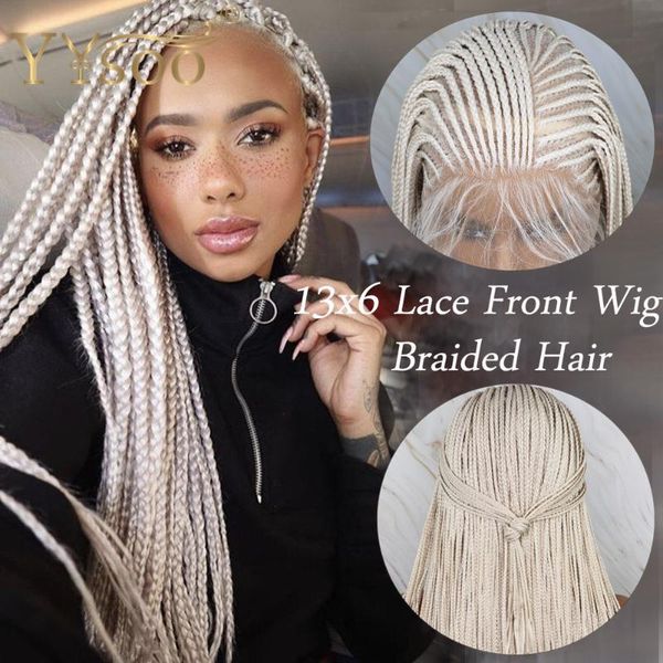 yysoo long micro braided hair13x6 synthetic lace front wigs for black women side part white color box braided wig 6 deep parting
yysoo long micro braided hair13x6 synthetic lace front wigs for black women side part white color box braided wig 6 deep parting