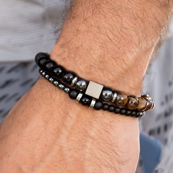 2019 2pcs/set bracelets men luxury new fashion bead strand men bracelet stone charm bracelet for jewelry gift, Golden;silver
2019 2pcs/set bracelets men luxury new fashion bead strand men bracelet stone charm bracelet for jewelry gift, Golden;silver