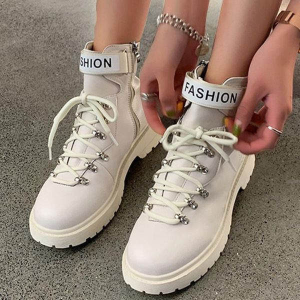 new arrivals fashion motorcycle boots women leather lace up buckle causal shoes ankle boots for ladies solid flat booties 2019, Black
new arrivals fashion motorcycle boots women leather lace up buckle causal shoes ankle boots for ladies solid flat booties 2019, Black