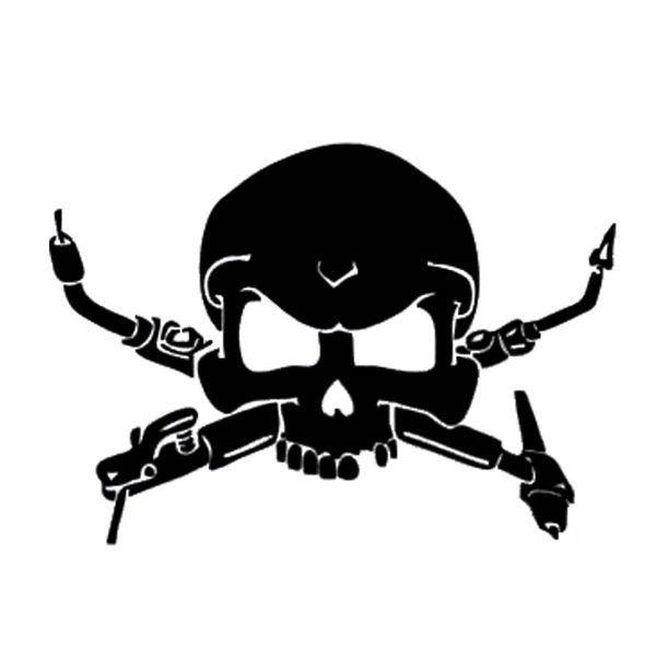 Welding Skull Bones Interesting Flashlight Stickers Gloves Helmet Vinyl Car Stickers Decorative Decals Accessories, Color
Welding Skull Bones Interesting Flashlight Stickers Gloves Helmet Vinyl Car Stickers Decorative Decals Accessories, Color