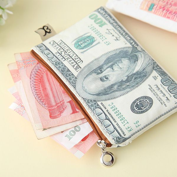 new currency printing coin purse pattern wallet zipper wallet storage package dollar sterling euro ruble style, Red;black 
new currency printing coin purse pattern wallet zipper wallet storage package dollar sterling euro ruble style, Red;black
