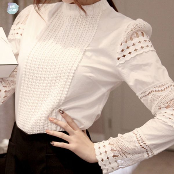 blouse 2019 lace chiffon flower women shirt plus size casual ladies long sleeve womens and blouses s 5xl hollow, White
blouse 2019 lace chiffon flower women shirt plus size casual ladies long sleeve womens and blouses s 5xl hollow, White